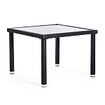 Обеденный комплект из искуственного ротанга Vintara черный варинант исполнения - 11 | Loft Concept в Липецке