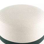 Пуф с плетеной светло-бежевой обивкой Serene Holidays варинант исполнения - 2 | Loft Concept в Липецке