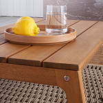 Стол журнальный для сада из акации Breathe Nature варинант исполнения - 4 | Loft Concept в Липецке