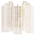 Бра с вертикальными стеклянными подвесками Hexagon Tube Light варинант исполнения - 1 | Loft Concept в Липецке