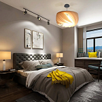 Подвесной светильник с белыми изящными декоративными лепестками Volumetric Petal Lamp варинант исполнения - 6 | Loft Concept в Липецке