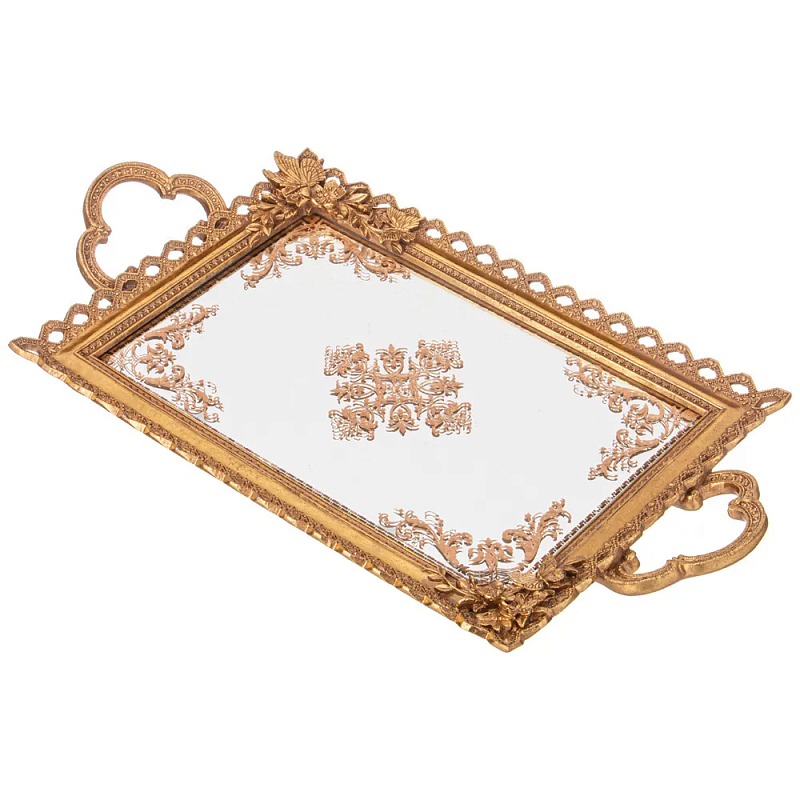 Поднос декоративный бронзовый Mirror Surface Bronze Бронза Поднос декоративный бронзовый Mirror Surface Bronze Бронза в Липецке | Loft Concept