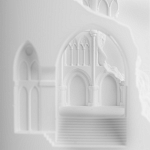 Встраиваемый в стену гипсовый светильник под покраску с эффектом разрушенной стены Antiquity Athena варинант исполнения - 8 | Loft Concept в Липецке