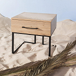 Тумба прикроватная с ящиком в стиле лофт Urban Style Space 2 варинант исполнения - 6 | Loft Concept в Липецке