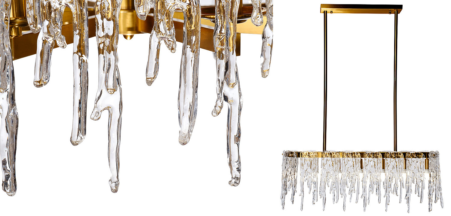 Люстра Cold Heart Line Gold Chandelier Люстра Cold Heart Line Gold Chandelier - Loft-Concept в Липецке