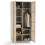 Шкаф с двумя дверцами из плетеного ротанга Tomio Wicker Furniture варинант исполнения - 4 | Loft Concept в Липецке