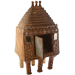 Декоративная винтажная печка из глины с инкрустацией Rarity варинант исполнения - 1 | Loft Concept в Липецке