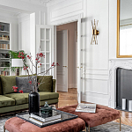 Бра с декором в виде хрустальных и металлических трубочек Nembus Glass Wall Lamp варинант исполнения - 2 | Loft Concept в Липецке