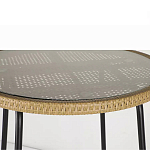 Барный столик с круглой плетеной столешницей Wicker Table Top варинант исполнения - 5 | Loft Concept в Липецке
