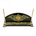 Настольный письменный набор из змеевика с гербом РФ Successful Leader варинант исполнения - 1 | Loft Concept в Липецке