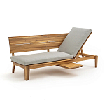 Садовый диван-трансофрмер Kate серый варинант исполнения - 7 | Loft Concept в Липецке