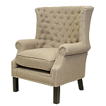 Кресло Charlie Armchair brown flax варинант исполнения - 3 | Loft Concept в Липецке