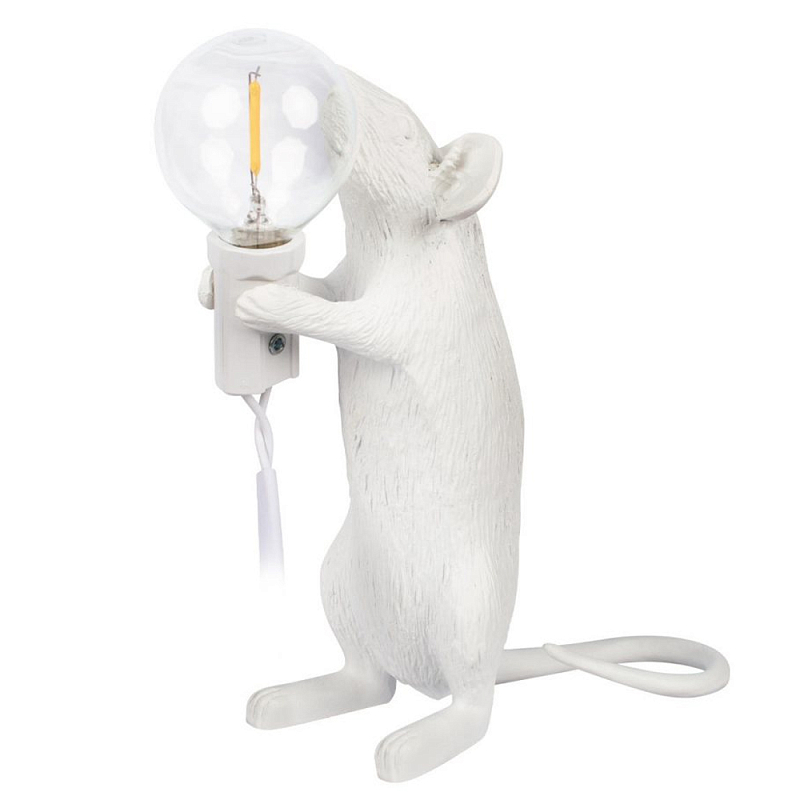 Настольная лампа Mouse gift White Белый Настольная лампа Mouse gift White Белый в Липецке | Loft Concept