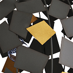 Люстра в форме сферы с декором из металлических квадратов Path to the Stars варинант исполнения - 1 | Loft Concept в Липецке