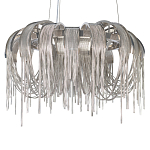 Люстра подвесная круглая с изогнутыми металлическими дугами и ниспадающими цепочками 65 см Atlantis Chain варинант исполнения - 15 | Loft Concept в Липецке