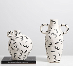 Декоративная ваза White Doodle Vase M варинант исполнения - 2 | Loft Concept в Липецке