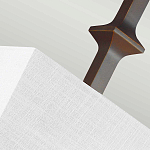 Бра с прямоугольным тканевым абажуром белого цвета Feiss варинант исполнения - 7 | Loft Concept в Липецке