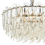 Круглая многоярусная люстра с хрустальным декором Cascade Waterfall Crystal Chandelier 12 варинант исполнения - 3 | Loft Concept в Липецке
