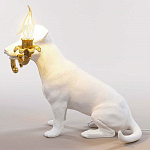 Настольная лампа в виде щенка Puppy White Table Lamp варинант исполнения - 4 | Loft Concept в Липецке