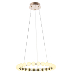 Люстра светодиодная кольцевая с круглыми плафонами белого цвета PEARLS Suspension 48 варинант исполнения - 4 | Loft Concept в Липецке
