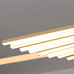 Люстра в виде распахнутых крыльев из тонких металлических планок Flight of Freedom варинант исполнения - 7 | Loft Concept в Липецке