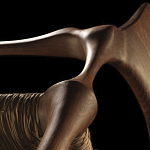 Стул из Ореха с плетеным сидением Kronos Dining Chair Brown варинант исполнения - 2 | Loft Concept в Липецке