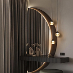 Подвесной светильник с рифлёным плафоном в форме шара Ripple Glow варинант исполнения - 5 | Loft Concept в Липецке