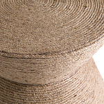 Приставной стол с отделкой из джута Juti D30 см варинант исполнения - 4 | Loft Concept в Липецке