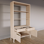 Стеллаж Primo с ящиками Светлый дуб  варинант исполнения - 7 | Loft Concept в Липецке