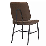 Стул с темно-коричневой обивкой из экокожи Benderson варинант исполнения - 3 | Loft Concept в Липецке