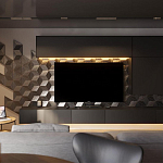 Гипсовая 3D панель с принтографией PM-107 варинант исполнения - 1 | Loft Concept в Липецке