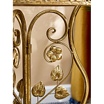 Столик приставной золотистый с орнаментом на столешнице Tanzania варинант исполнения - 6 | Loft Concept в Липецке