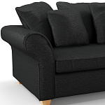 Мебельная ткань Шенилл черный цвет 138 см T4-35 варинант исполнения - 7 | Loft Concept в Липецке