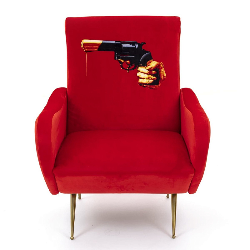 Кресло Seletti Armchair Revolver Красный Кресло Seletti Armchair Revolver Красный в Липецке | Loft Concept