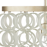 Потолочный светильник с каскадом из круглых декоративных колец Waterfall from the Rings варинант исполнения - 1 | Loft Concept в Липецке