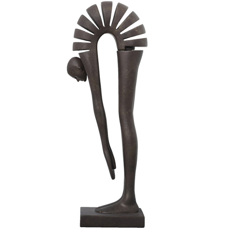Декоративная статуэтка Bent Man Statuette Коричневый Декоративная статуэтка Bent Man Statuette Коричневый в Липецке | Loft Concept