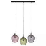 Подвесной светильник каскадный с 3-мя рельефными плафонами Cascade with Relief Lampshades варинант исполнения - 1 | Loft Concept в Липецке