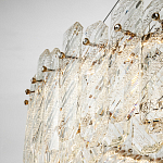 Круглая люстра с декором из рельефного стекла Cassian Relief Glass Chandelier 80 варинант исполнения - 4 | Loft Concept в Липецке