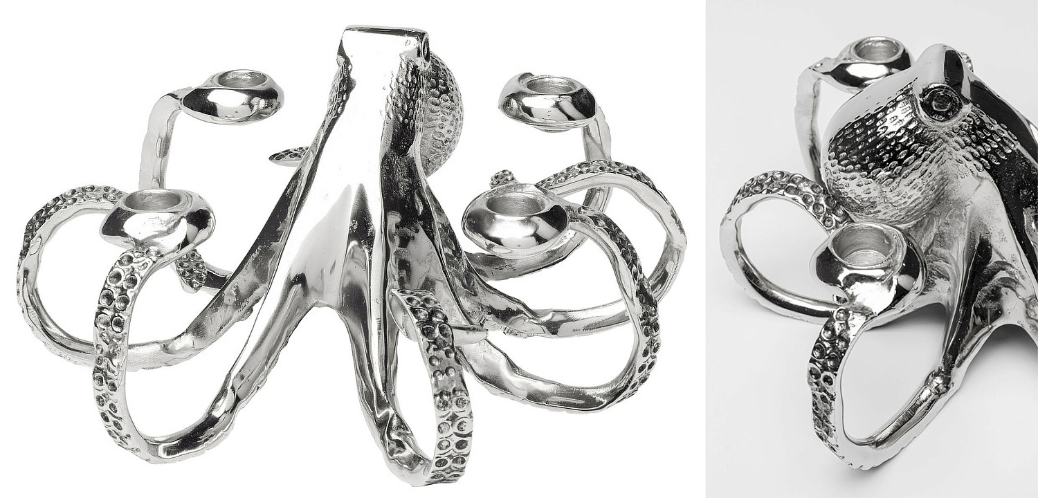 Подсвечник Chrome Octopus Подсвечник Chrome Octopus - Loft-Concept в Липецке