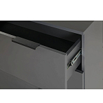 Комод цвета графит с 3-мя ящиками Strict Lines  варинант исполнения - 6 | Loft Concept в Липецке