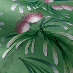 Обои ручная роспись Silk Tree Colourway SC-92 on Emerald Green dyed silk варинант исполнения - 3 | Loft Concept в Липецке