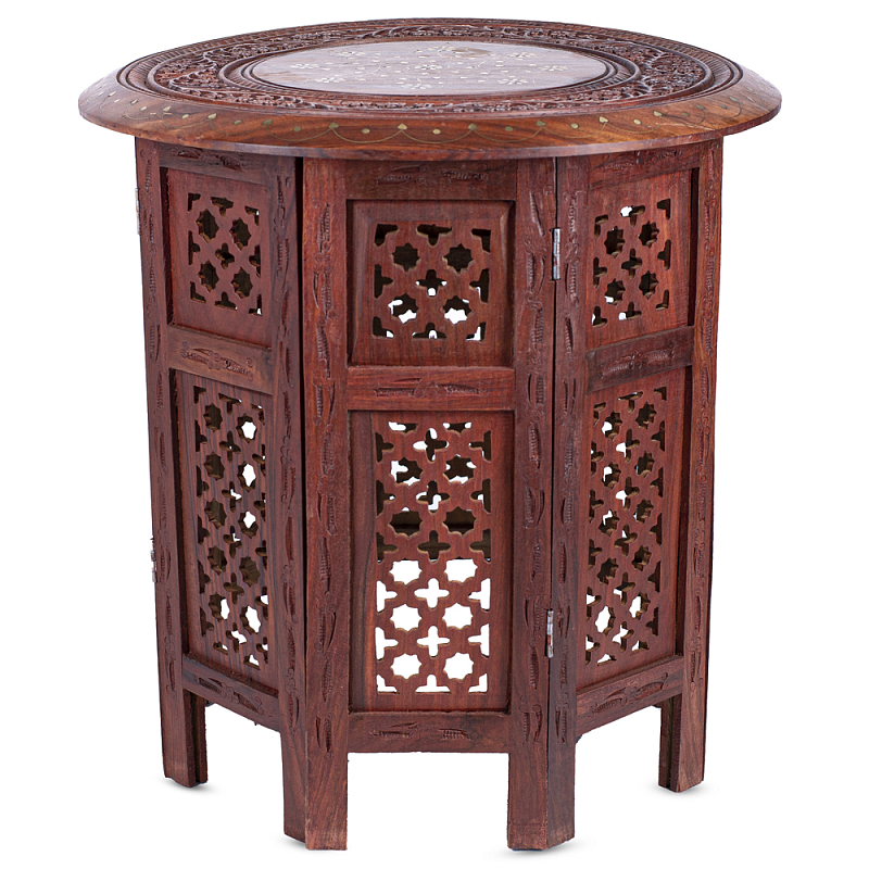 Столик Indian inlay Table Коричневый Столик Indian inlay Table Коричневый в Липецке | Loft Concept