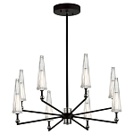 Люстра с прозрачными плафонами из стекла Umbrella варинант исполнения - 2 | Loft Concept в Липецке