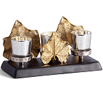 Подсвечник Cozy Light с декором кленовыми листьями варинант исполнения - 1 | Loft Concept в Липецке