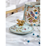 Шкатулка голубого цвета с рисунком и состаренным эффектом Eden Garden варинант исполнения - 8 | Loft Concept в Липецке