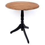 Стол кофейный круглый из массива березы в стиле прованс Vintage варинант исполнения - 2 | Loft Concept в Липецке