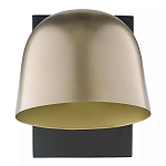 Бра с наклонным плафоном в сочетании золотистого и чёрного цвета Sconce with Sloping Shade варинант исполнения - 1 | Loft Concept в Липецке