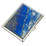 Портсигар с газовой зажигалкой из натурального камня Лазурит Stone Cigarettes Cases варинант исполнения - 1 | Loft Concept в Липецке