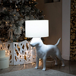 Лампа COLLECTION OF DOGS с абажуром Бультерьер варинант исполнения - 10 | Loft Concept в Липецке