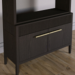 Стеллаж Primo с ящиками Темный орех варинант исполнения - 3 | Loft Concept в Липецке